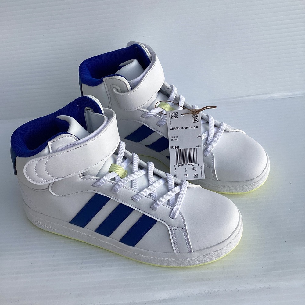 ADIDAS Grand Court Mid Sport Sneaker Kids' Size US 4.5 White